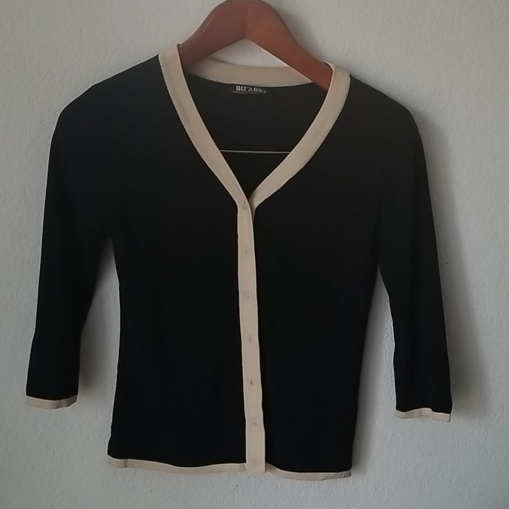 Black cardigan